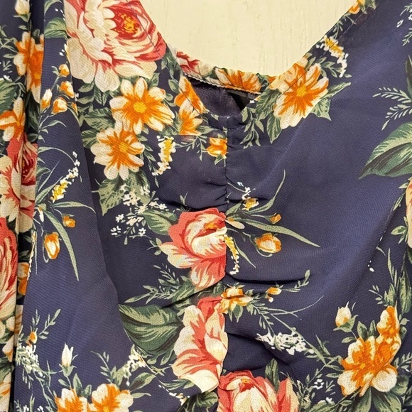 BloomChic Smocked VNeck Floral Dress - Picture 5 of 8